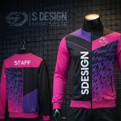 เสื้อกีฬาแจ็คเก็ต พิมพ์ลายทั้งตัว เนื้อผ้า "นาโนเทค" SD 181