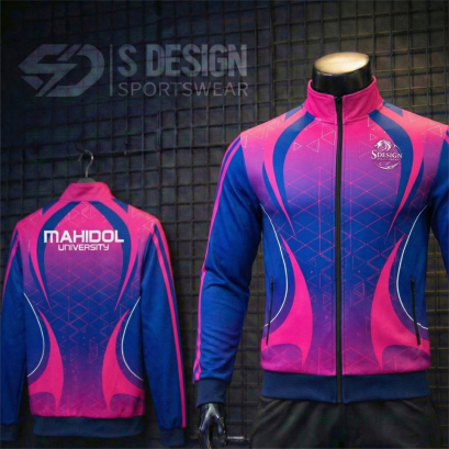 เสื้อกีฬาแจ็คเก็ต พิมพ์ลายทั้งตัว เนื้อผ้า "นาโนเทค" SD 192