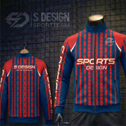 เสื้อกีฬาแจ็คเก็ต พิมพ์ลายทั้งตัว เนื้อผ้า "นาโนเทค" SD 301