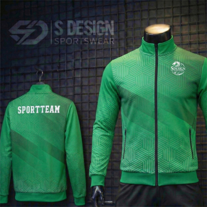 เสื้อกีฬาแจ็คเก็ต พิมพ์ลายทั้งตัว เนื้อผ้า "นาโนเทค" SD 195