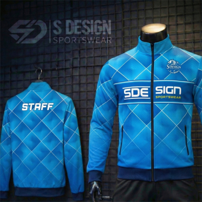 เสื้อกีฬาแจ็คเก็ต พิมพ์ลายทั้งตัว เนื้อผ้า "นาโนเทค" SD 188