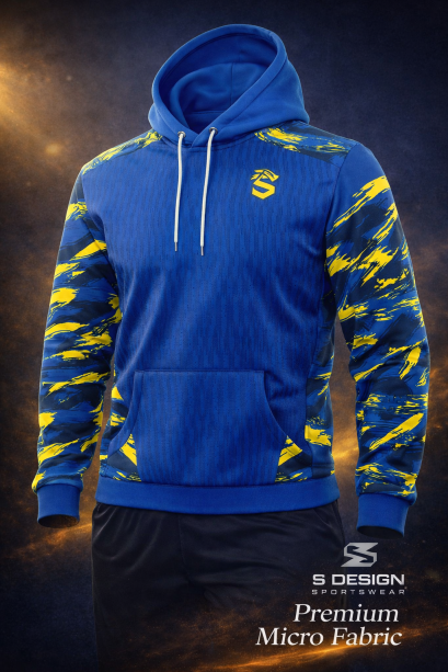 เสื้อกีฬาฮู้ดดี้ พิมพ์ลายทั้งตัว เนื้อผ้า "นาโนเทค" SD 271