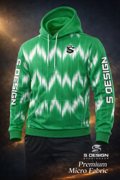 เสื้อกีฬาฮู้ดดี้ พิมพ์ลายทั้งตัว เนื้อผ้า "นาโนเทค" SD 272