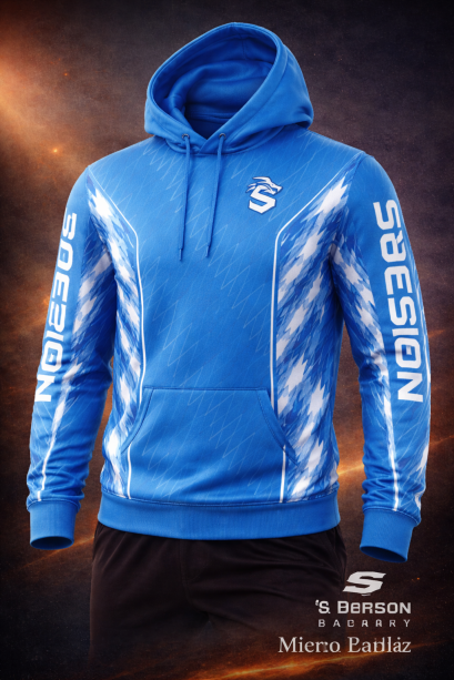 เสื้อกีฬาฮู้ดดี้ พิมพ์ลายทั้งตัว เนื้อผ้า "นาโนเทค" SD 274