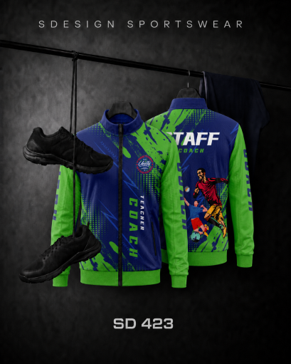 เสื้อกีฬาแจ็คเก็ต พิมพ์ลายทั้งตัว เนื้อผ้า "นาโนเทค" SD 423