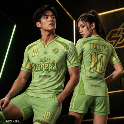 เสื้อกีฬาฟุตบอล พิมพ์ลายทั้งตัว เนื้อผ้า "นาโนเทค"SDN-0168