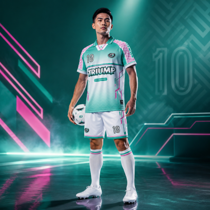 เสื้อกีฬาฟุตบอล พิมพ์ลายทั้งตัว เนื้อผ้า "นาโนเทค"SDN-0164