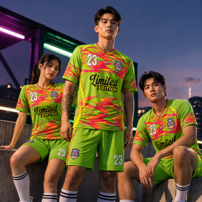 เสื้อกีฬาฟุตบอล พิมพ์ลายทั้งตัว เนื้อผ้า "นาโนเทค"SD 440