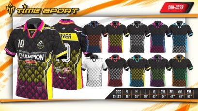 เสื้อกีฬาฟุตบอล พิมพ์ลายทั้งตัว เนื้อผ้า "นาโนเทค"SDN-0079