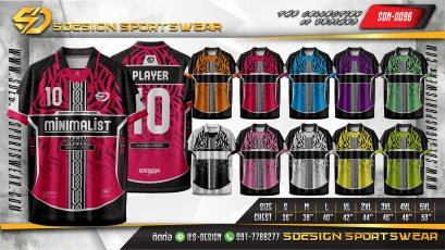 เสื้อกีฬาฟุตบอล พิมพ์ลายทั้งตัว เนื้อผ้า "นาโนเทค"SDN-0096