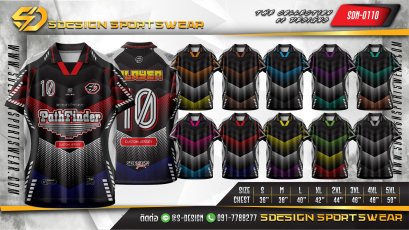 เสื้อกีฬาฟุตบอล พิมพ์ลายทั้งตัว เนื้อผ้า "นาโนเทค"SDN-0110