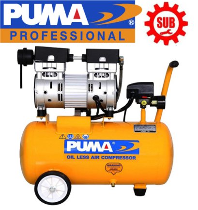 PUMA  ปั๊มลมออยฟรี PS-1530 1มอเตอร์ 1HP  24L  สีเหลือง