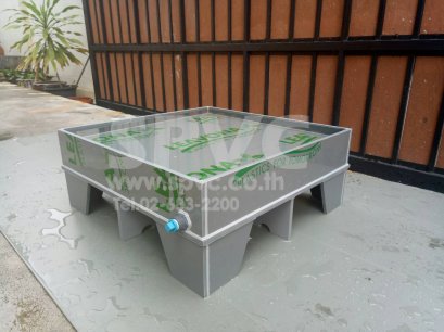 ถาด พีวีซี สีเทา (PVC Tank, Polyvinylchloride)