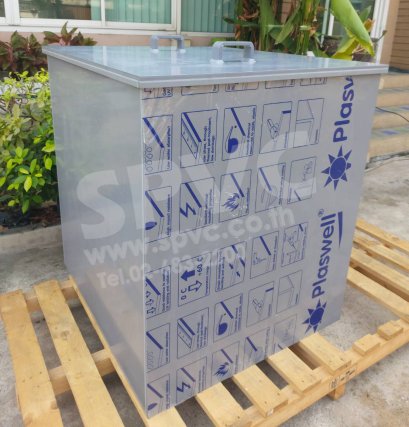 ถัง พีวีซี สีเทา (PVC Tank, Polyvinylchloride Tank)