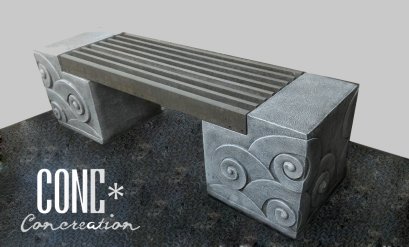 ม้านั่งลายโค้ง