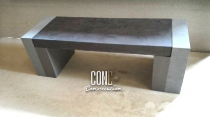 ม้านั่งบล็อคทูโทน แผ่นปูนเรียบ (Black)