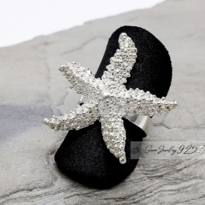 Starfish Silver Ring - Sealife Collection