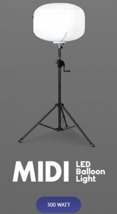 โคมไฟส่องสว่าง (Balloon Lighting System) รุ่น MIDI  (300W)