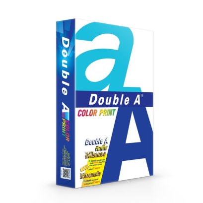 กระดาษถ่ายเอกสาร A4 90แกรม 500แผ่น Double A Color Print