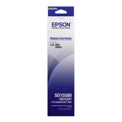ตลับผ้าหมึกดอทฯ สีดำ Epson S015589