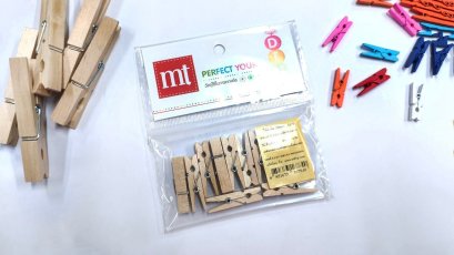 ไม้หนีบ 35 มม. สีธรรมชาติ