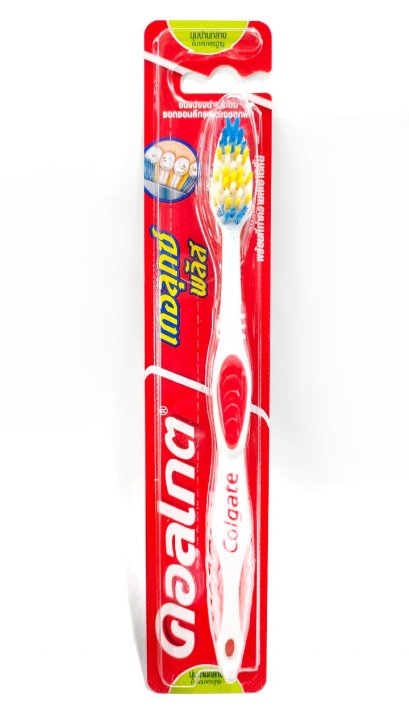 คอลเกต เดอลุกซ์พลัส นุ่มปานกลาง พร้อมที่ทำความสะอาดลิ้น