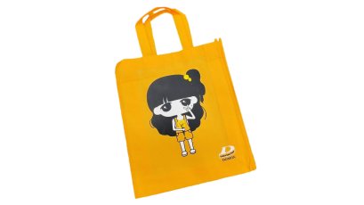 กระเป๋าผ้าสปันบอนด์ ขยายข้าง มีลาย