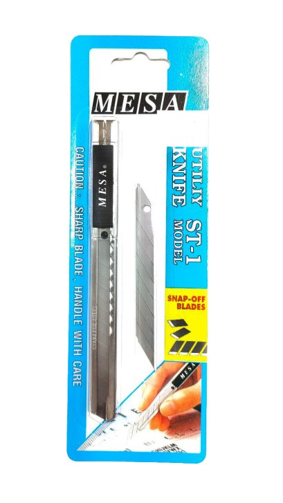 มีดคัตเตอร์ พร้อมใบมีดอะไหล่ มีซ่า ST-1