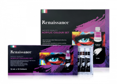 Acrylic Colour Set สีอะคริลิค 24สี เรนาซองซ์ 12 มล.