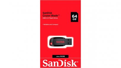 SanDisk USB Drive Cruzer Blade 64 GB Black (สอบถามราคา)