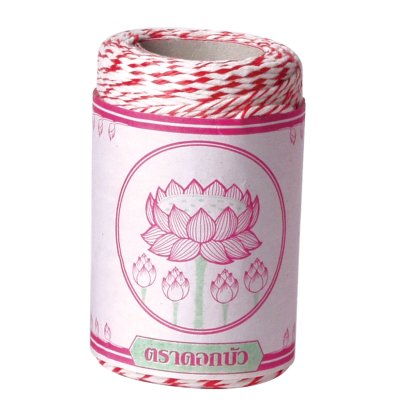 เชือกขาวแดง 80 เมตร กลาง ดอกบัว