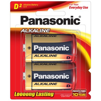 ถ่านอัลคาไลน์ LR20T/2B D (แพ็ค 2 ก้อน) Panasonic