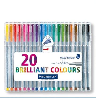 ปากกา STAEDTLER TRIPLUS ชุด 20 สี