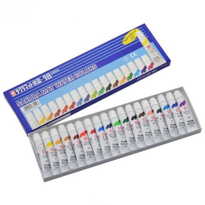 สีน้ำซากุระ 18 สี SAKURA 18 colors