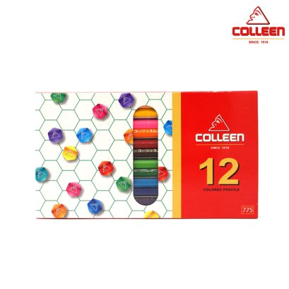 สีไม้ยาว 12แท่ง 12สี COLLEEN #775