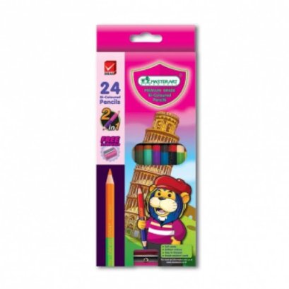 สีไม้ยาว 2หัว 24สี MASTER ART