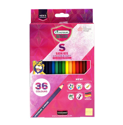 สีไม้ยาว 2หัว 36สี MASTER ART S-SERIES