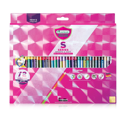 สีไม้ยาว 2หัว 72สี S-SERIES MASTER-ART