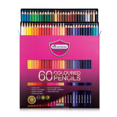 สีไม้ยาว 60สี MASTERART