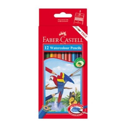 สีไม้ระบายน้ำนกแก้ว 12สี FABER-CASTELL