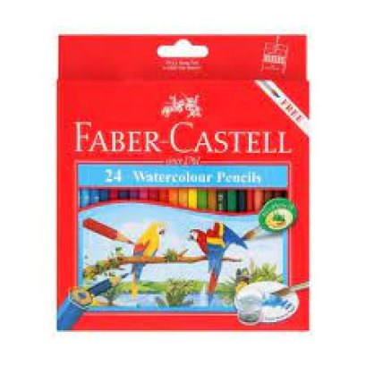 สีไม้ระบายน้ำนกแก้ว 24สี FABER-CASTELL