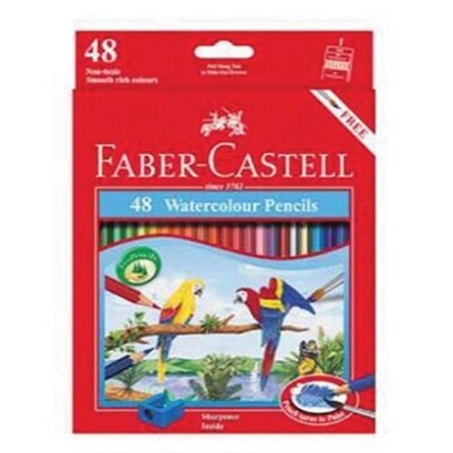 สีไม้ระบายน้ำนกแก้ว 48สี FABER-CASTELL