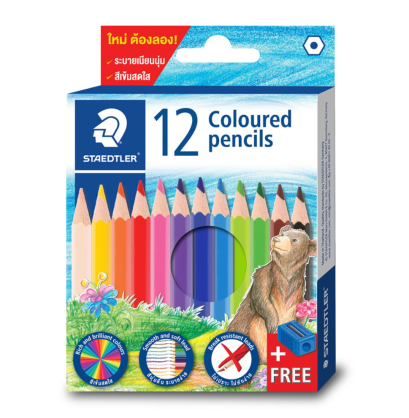 สีไม้สั้น STAEDTLER 12สี