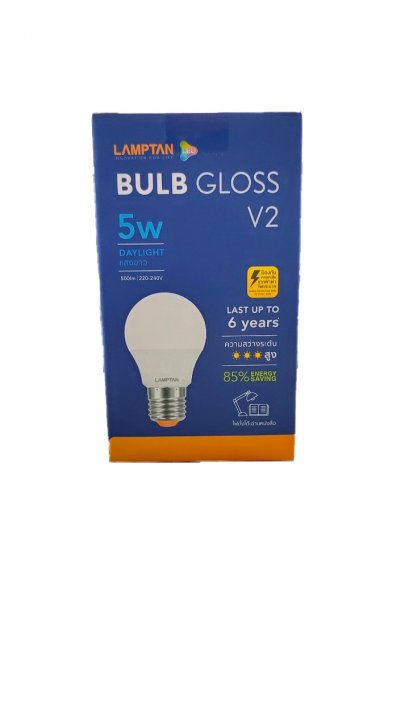 LAMPTAN BULB GLOSS 5W หลอดไฟแลมป์ตั้น 5วัตต์