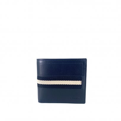 Bally Tye Leather Coin Wallet In Black