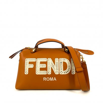 Fendi By The Way Medium Leather With Logo FENDI In Brown