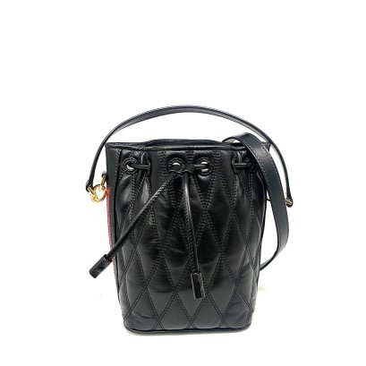 Bally Donae Bucket Bag Leather Crossbody In Black