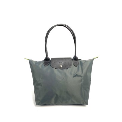 Longchamp Le Pliage Green Small LH Tote Bag Graphite