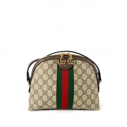Gucci Ophidia GG Small Shoulder Bag Beige/Ebony (Alma)