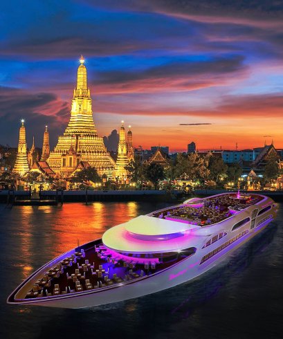 Wonderful Pearl บัตรล่องเรือล่องเรือรับประทานอาหาร (Dinner Cruise)